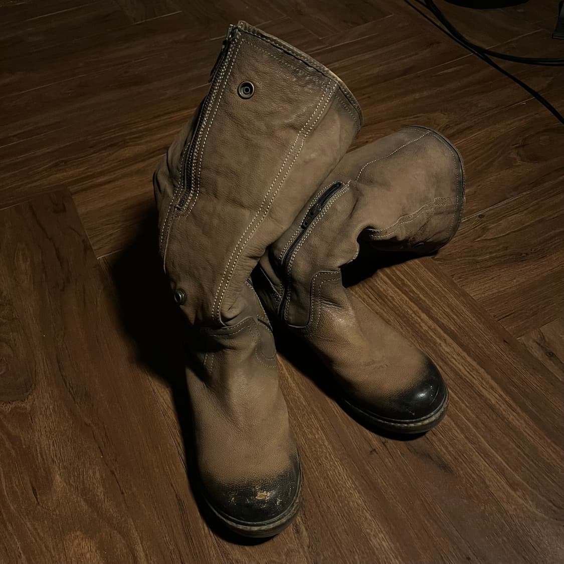 MANAS leather fur boots 상품이미지3