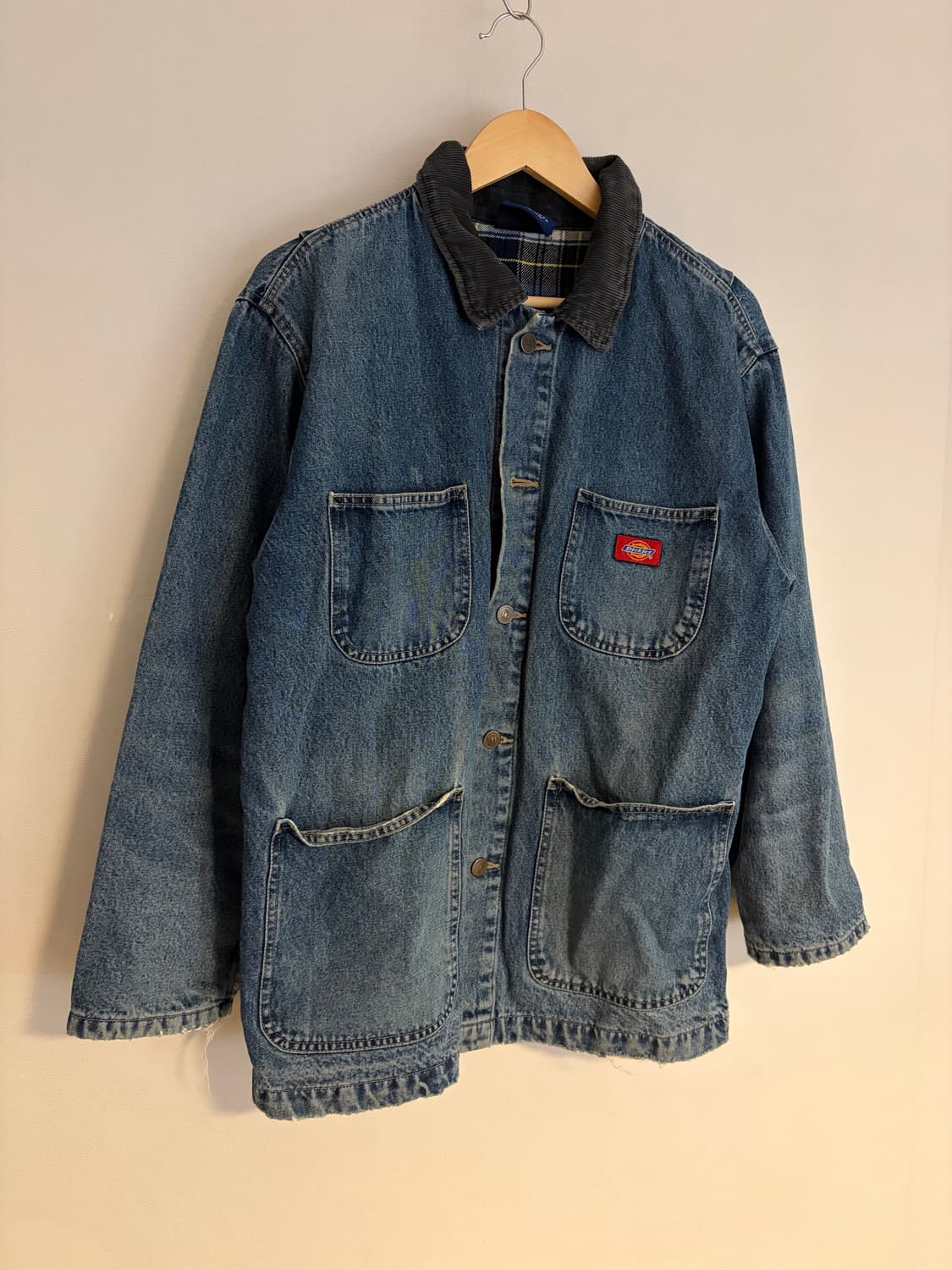 Vtg Dickies Blanket Denim Chore Jacket 상품이미지1