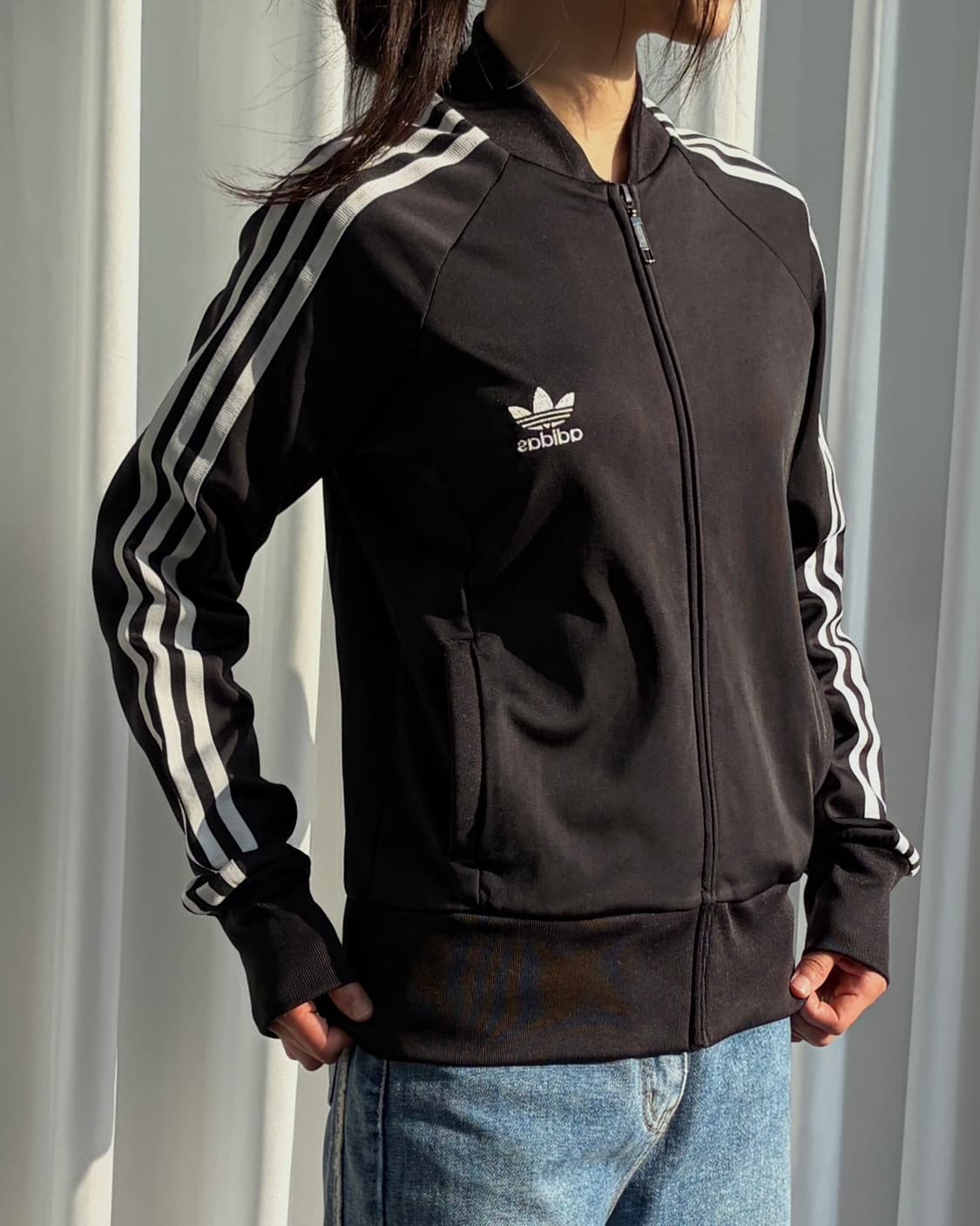 [M]아디다스 트레포일 블랙 트랙탑 져지 상품이미지2