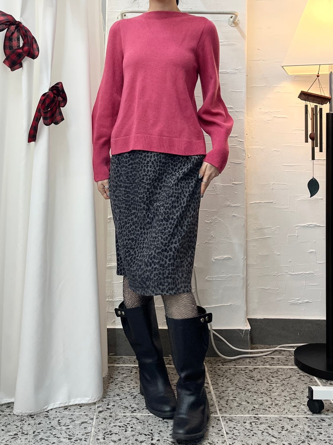 fuchsia puffed knit 상품이미지4