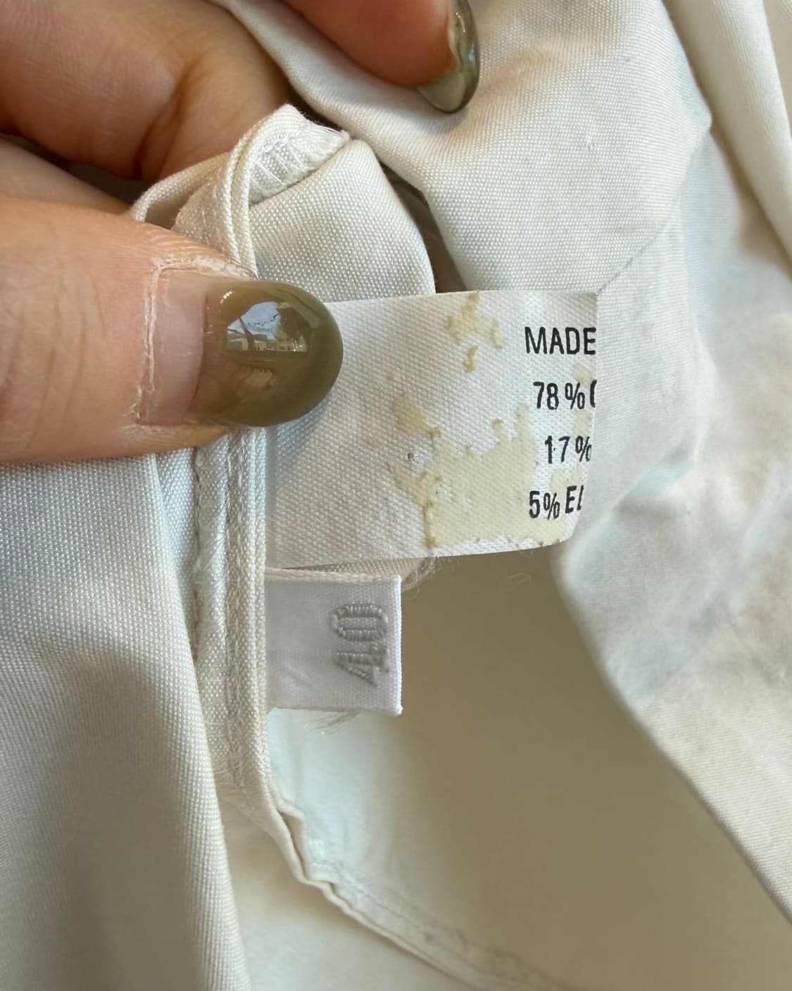 프라다 아이보리 슬리브리스 셔츠 상품이미지9