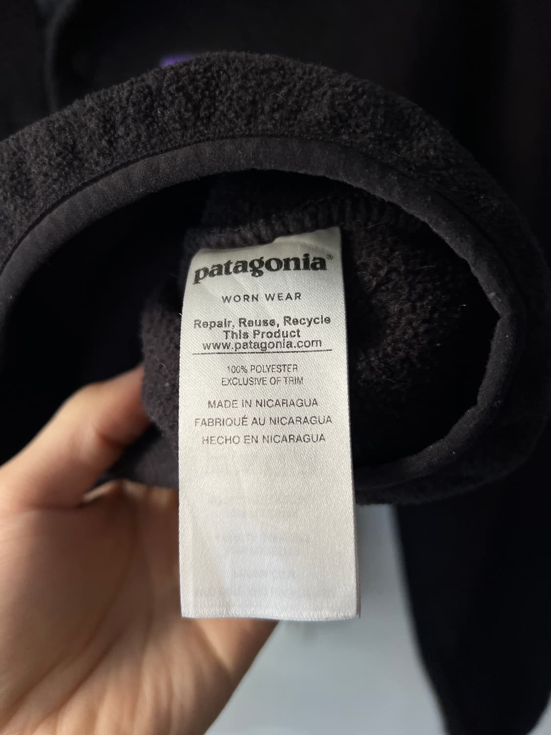 [S]파타고니아 신칠라 블랙 아노락 플리스 상품이미지5