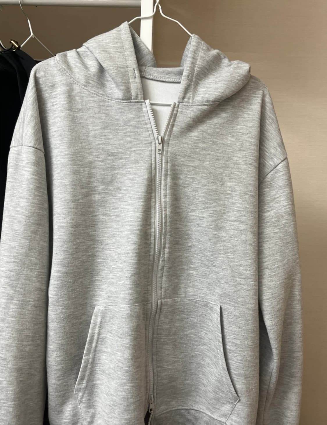 회색 투웨이 후드집업 상품이미지1