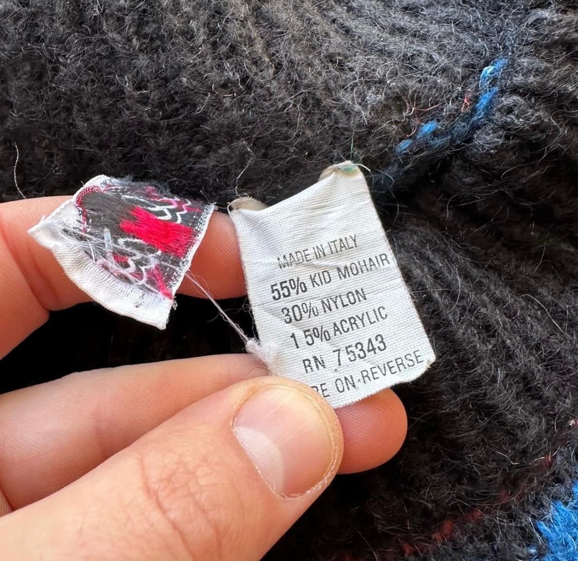 90‘s 빈티지 모헤어 니트 L 상품이미지4