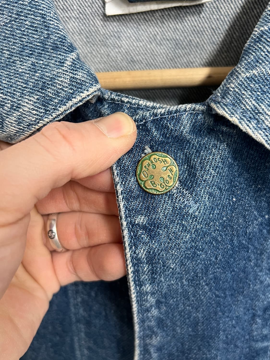 70s American Vintage 오시코시 데님 워크 초어 자켓 상품이미지4