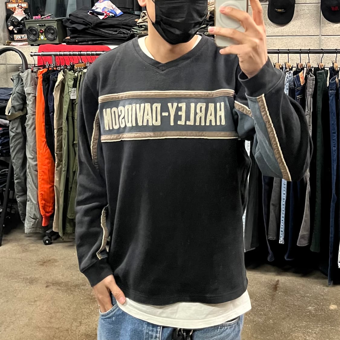 할리데이비슨 로고 스웻셔츠 (105) 상품이미지6