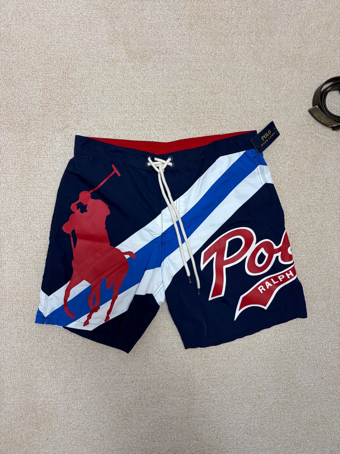 L) 폴로 랄프로렌 빅포니 스윔팬츠 반바지 택달린 새상품 상품이미지1