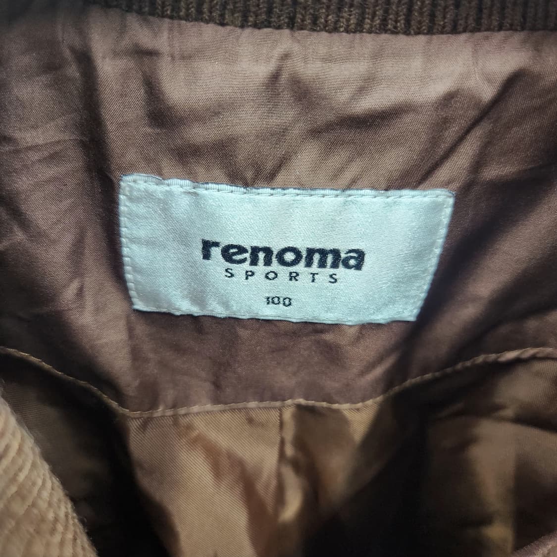 레노마 퀄팅 브라운 자켓(충전재 폴리) M 상품이미지5