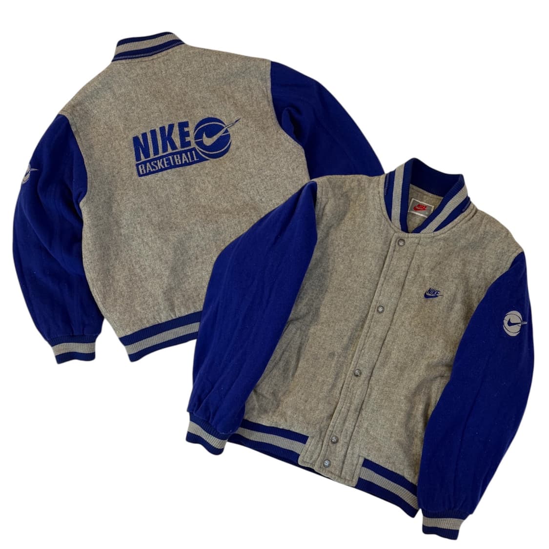 90s 나이키 올드스쿨 울 바시티자켓 배스킷볼 상품이미지1