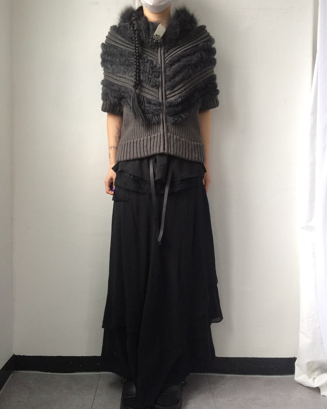 Fur layer hood zip up 상품이미지6