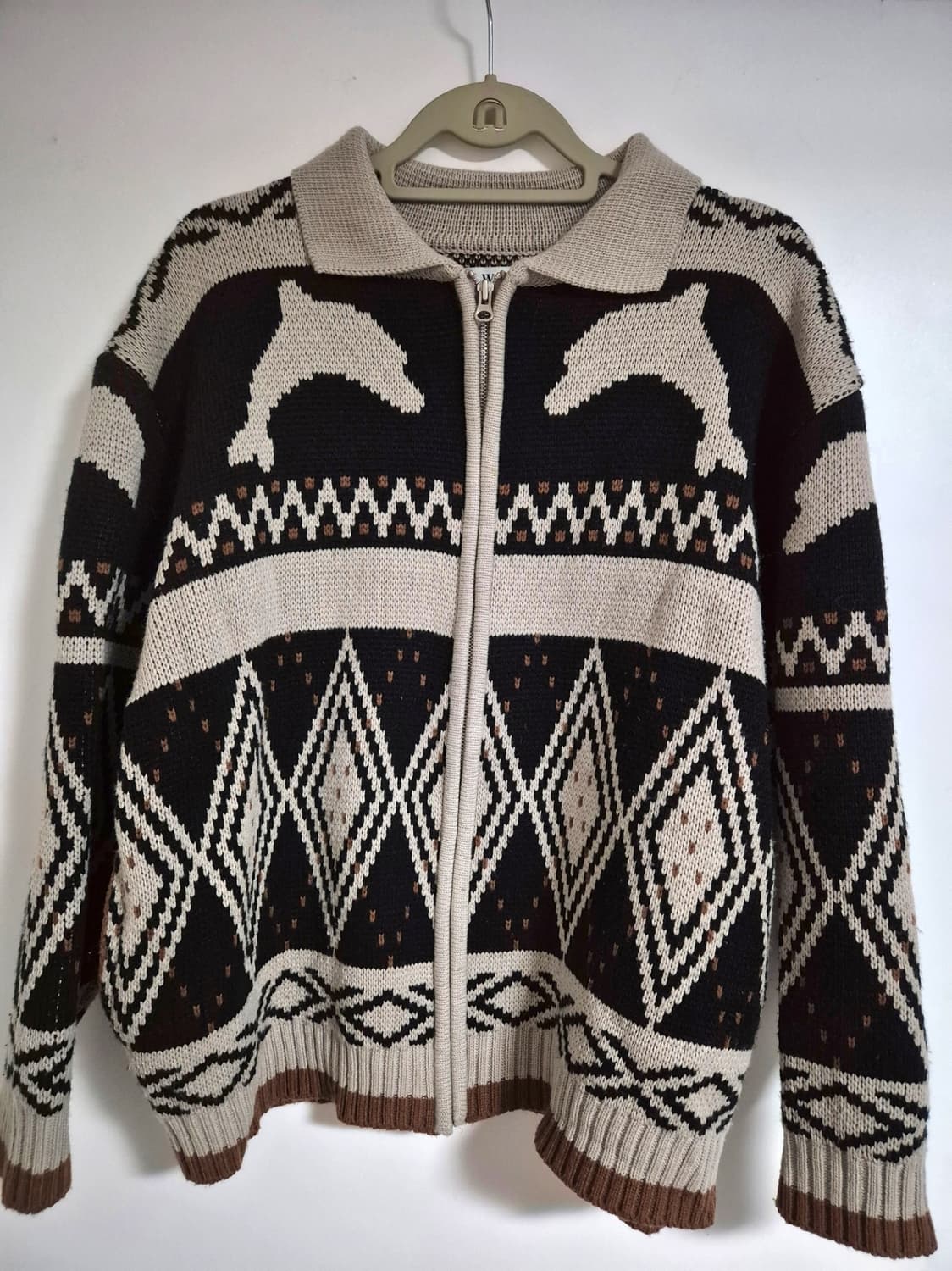 택포) Waikei 노르딕 니트집업 상품이미지2