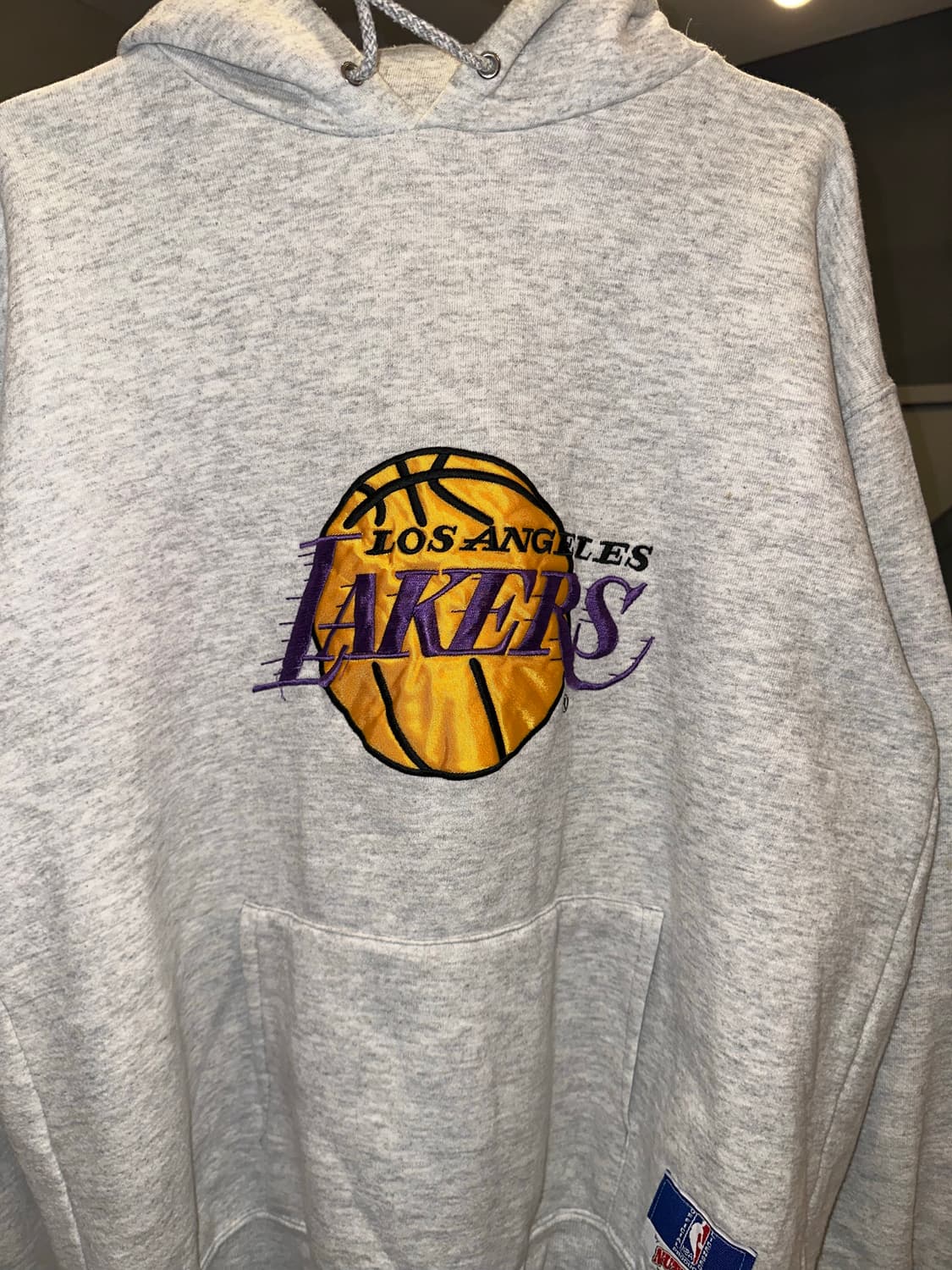 90‘s Nutmeg NBA Lakers logo hood 상품이미지4