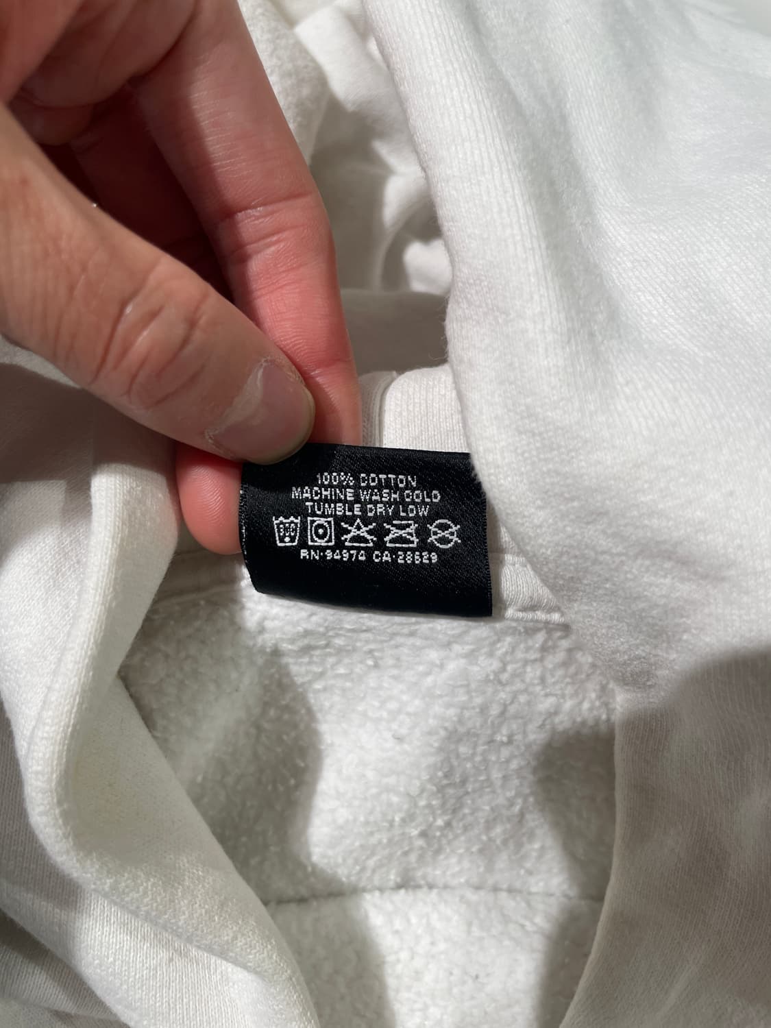 스투시 x 아워레가시 화이트 음양 피그먼트 다이드 후디 상품이미지8