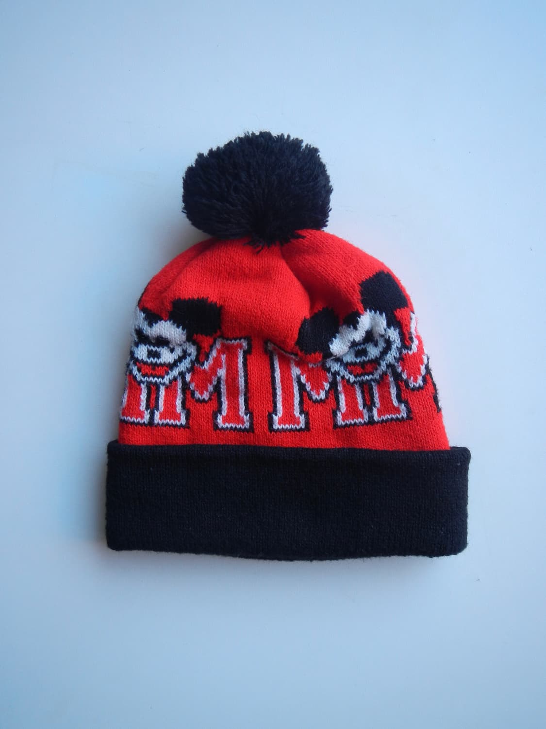 90’s Vintage Micky Mouse Pom-Pom Beanie 상품이미지2
