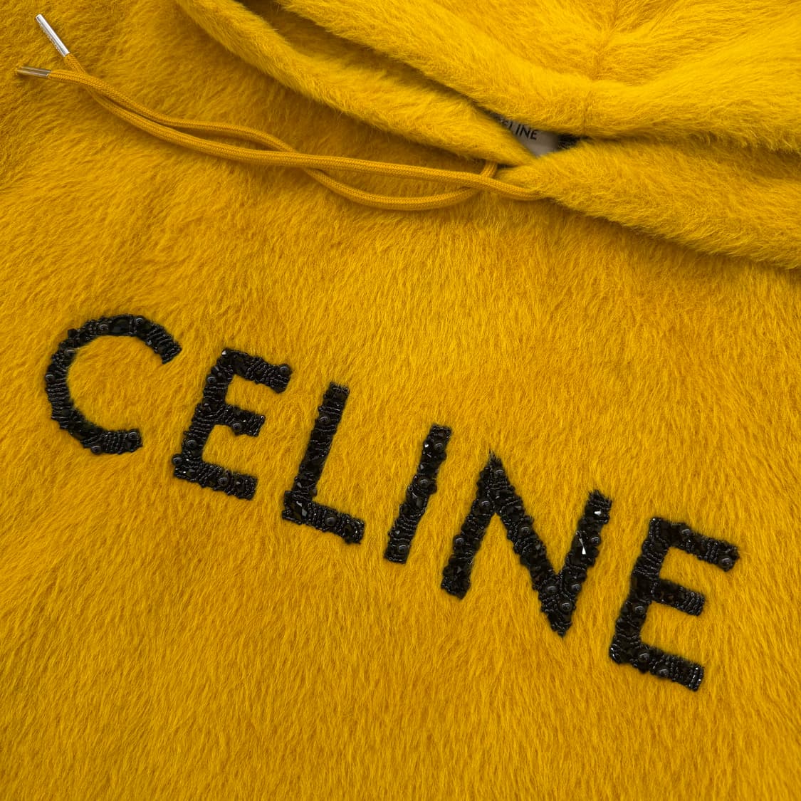 (S) 셀린느 글리터 로고 알파카 후드티  상품이미지2