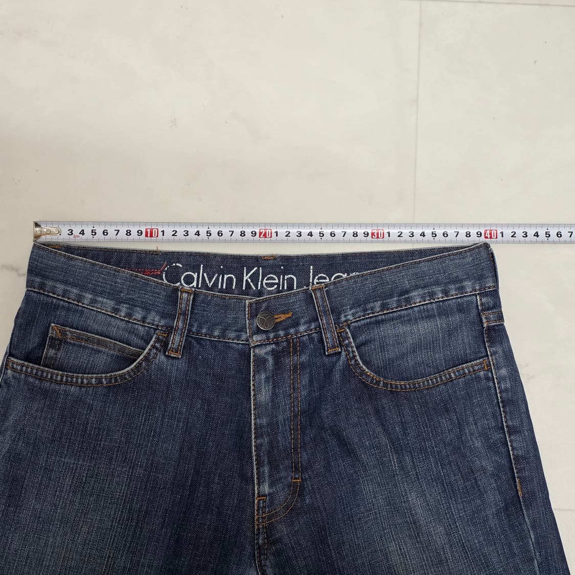 30) 캘빈클라인 중청 워싱 데님팬츠 상품이미지6