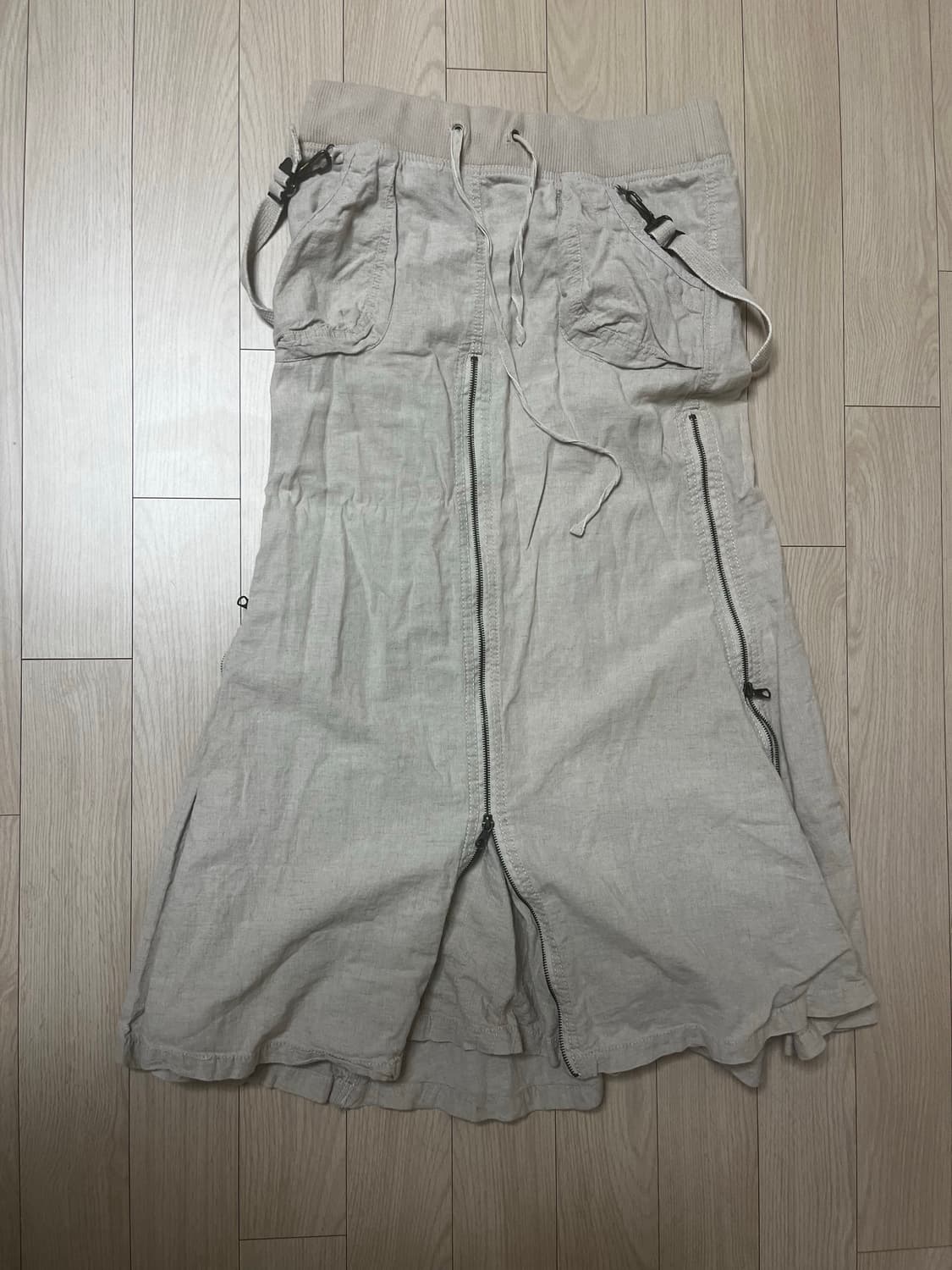 G.O.A 고아 카고 치마 베이지 상품이미지1