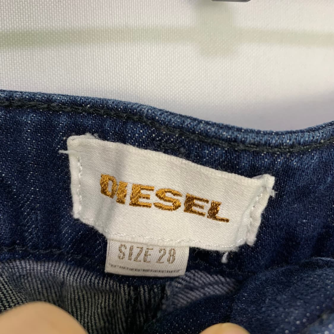 디젤 빈티지 00s y2k 로우라이즈 워싱데님 마이크로 쇼츠 반바지 28 상품이미지7