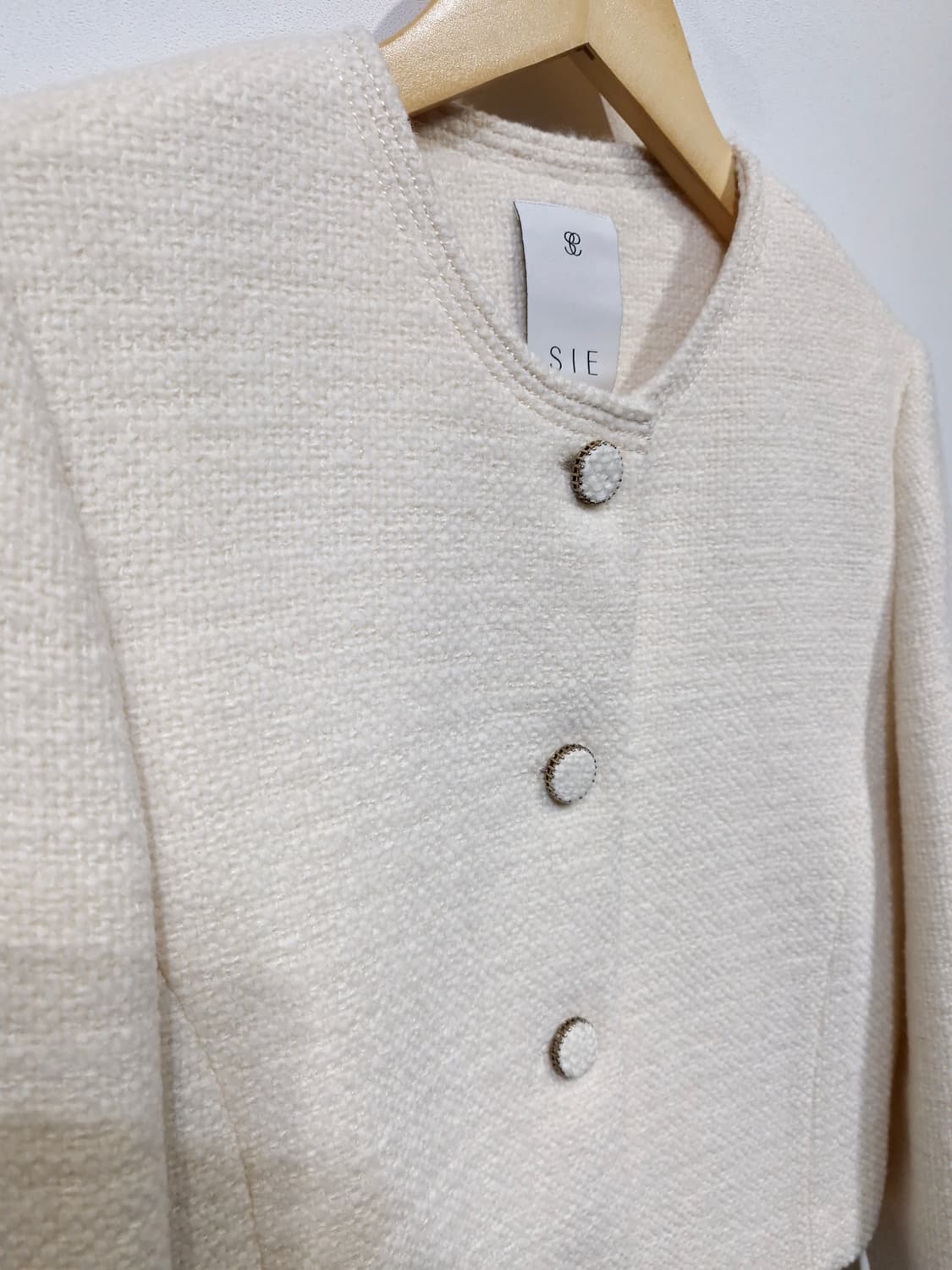 SIE 시에 다즐링 트위드 자켓 크림(S) 상품이미지4