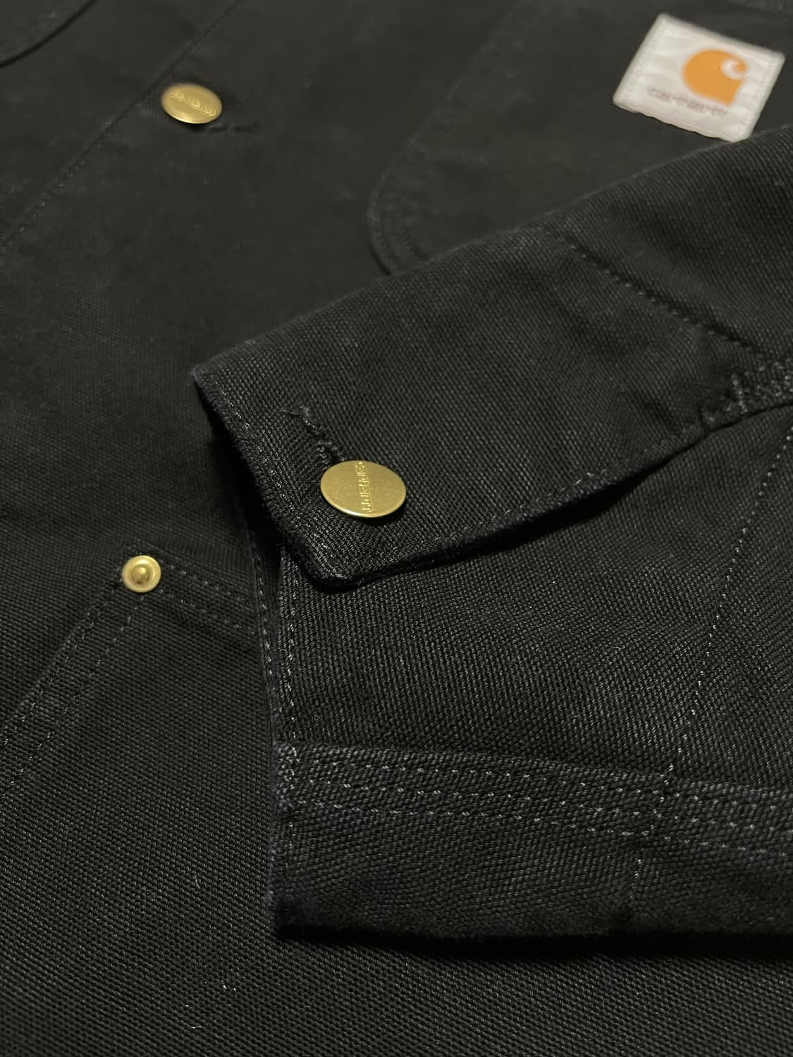 [L] 칼하트윕 OG 초어 코트 자켓 스톤 캔버스 라지 상품이미지4