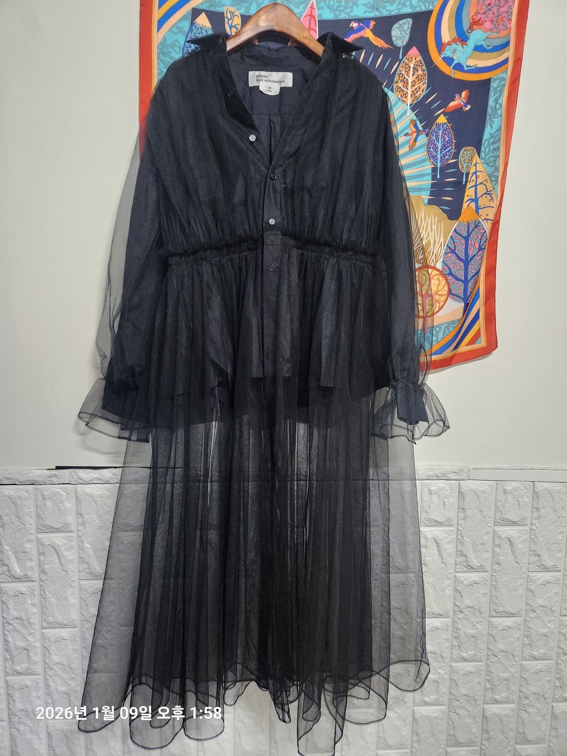 (정품)꼼데가르송 느와케이니노미야 튤 드레스XS(55정도) 상품이미지4