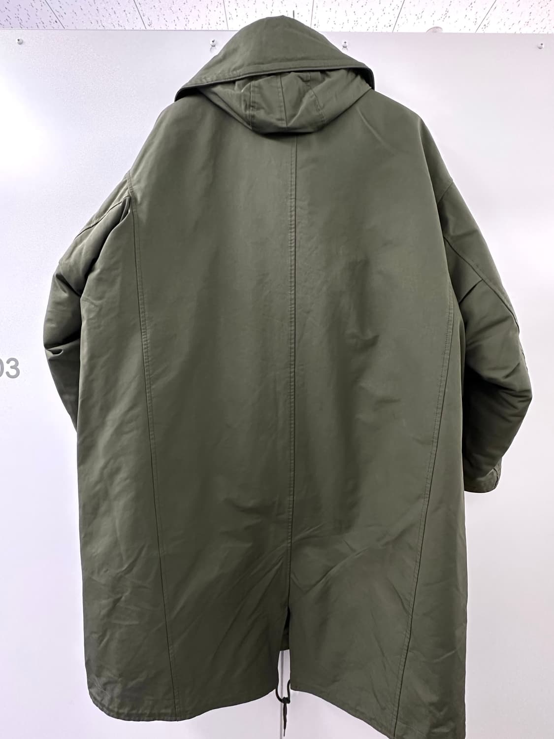 LAD MUSICIAN 피쉬테일 후드 코트 (카키, L) 상품이미지5