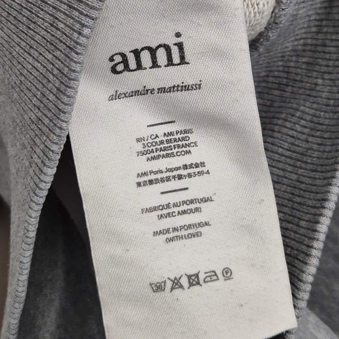 아미 스몰 하트 로고 맨투맨 M 상품이미지6