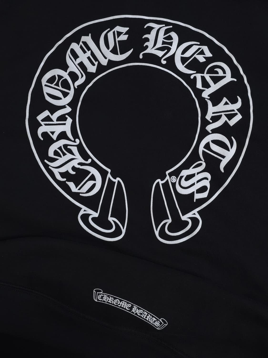 [XXL] 크롬하츠 홀스슈 플로랄 헤비웨이트 후드집업 블랙(새제품) 상품이미지6