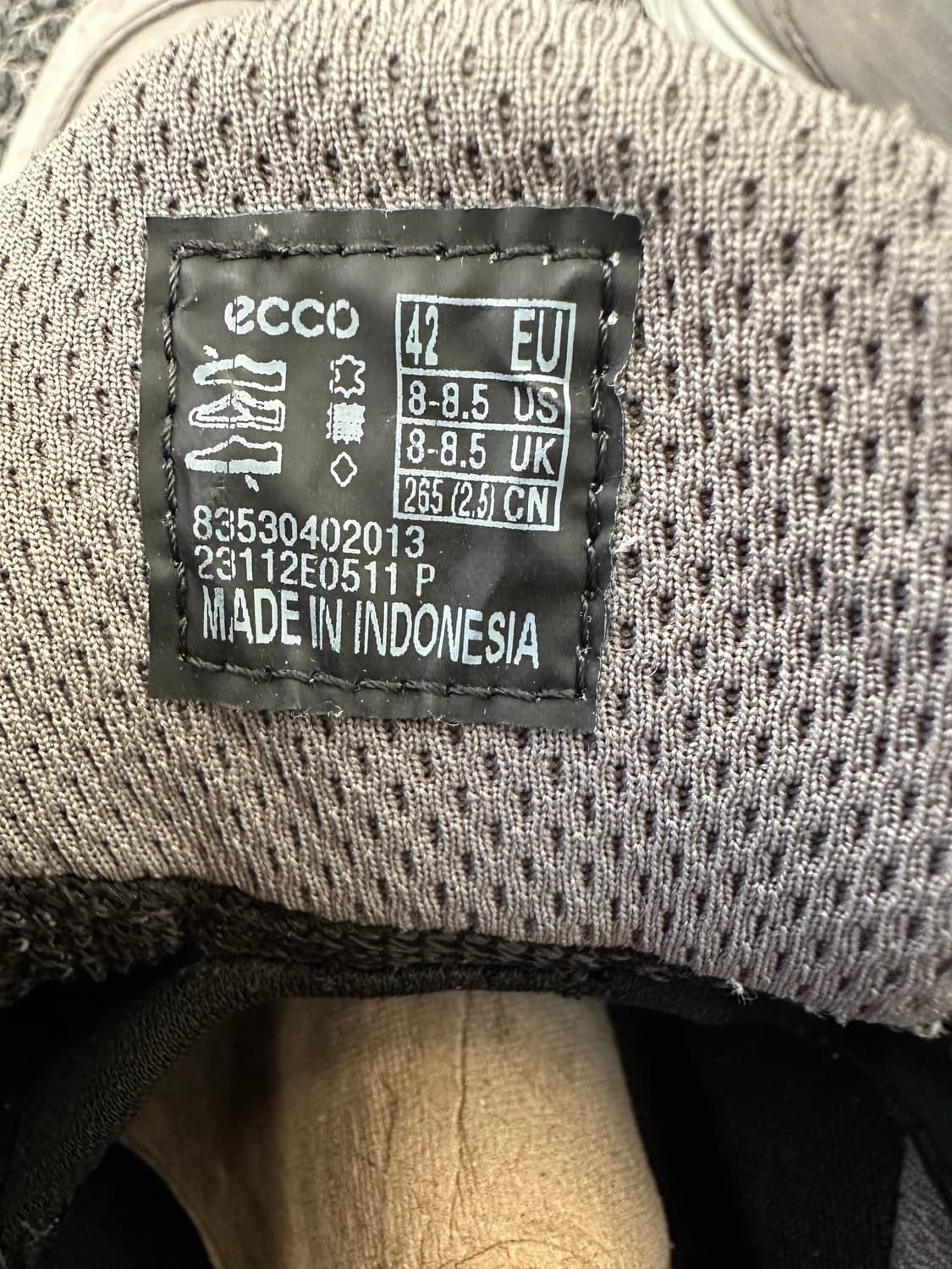 에코 남성 스니커즈 265mm 회색 상품이미지7