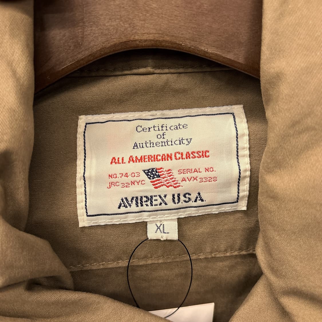 00s 아비렉스 PX 봄버윙 스텐실 M-65 필드자켓 카키 N1142 상품이미지8