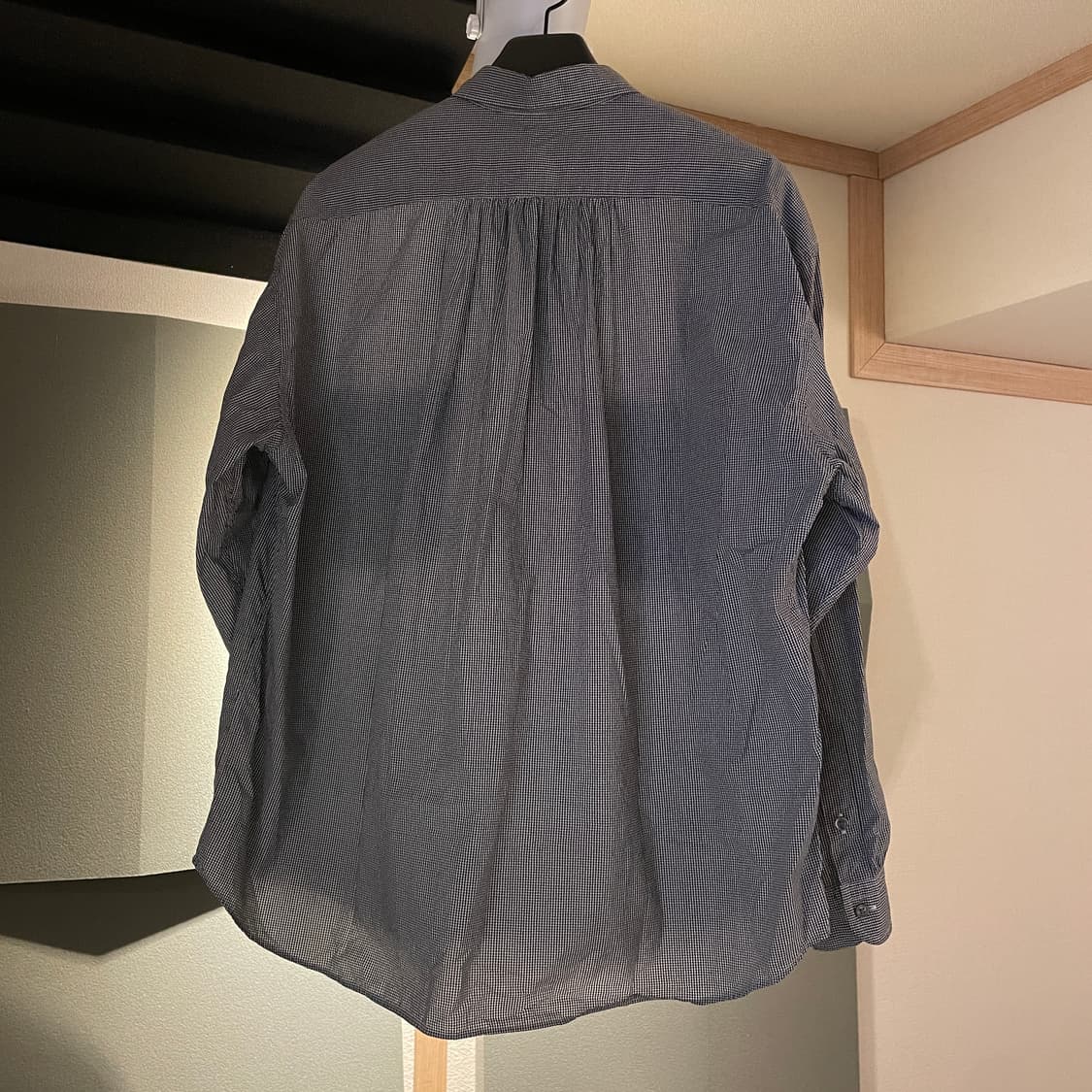 포터클래식 뉴 깅엄 체크셔츠 블랙 L사이즈 상품이미지2