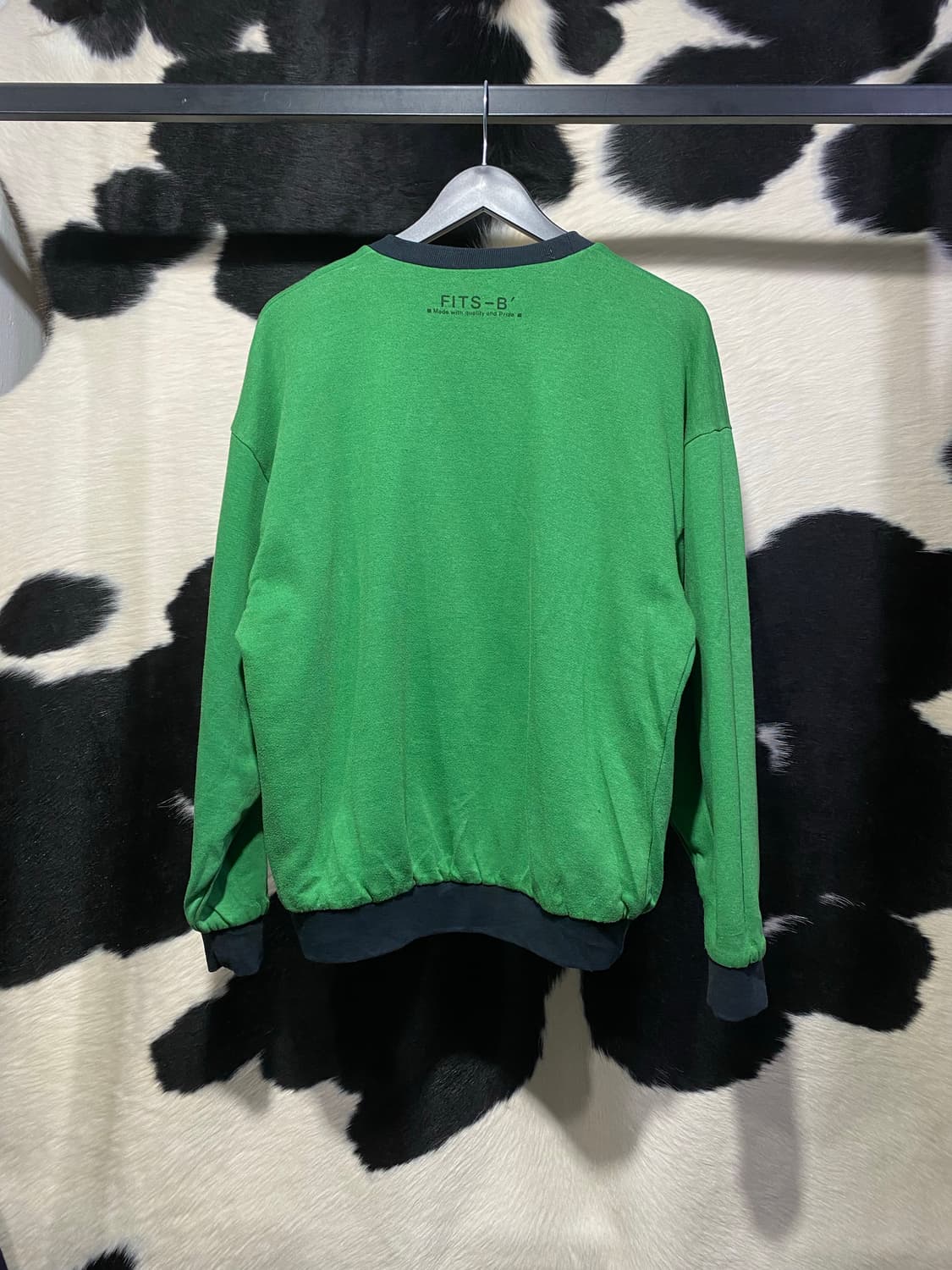 Fits-B 레터링 프린팅 리버시블 맨투맨 상품이미지7