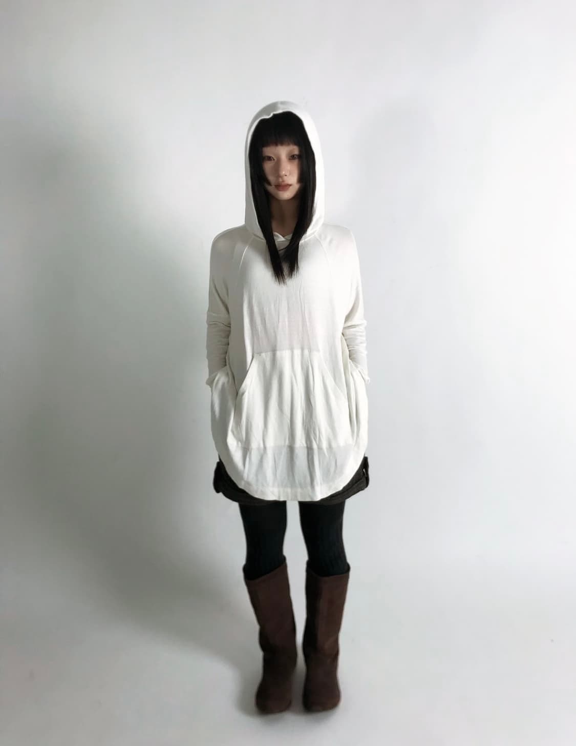 택포) loose fit stitch point hooded sleeve 상품이미지5