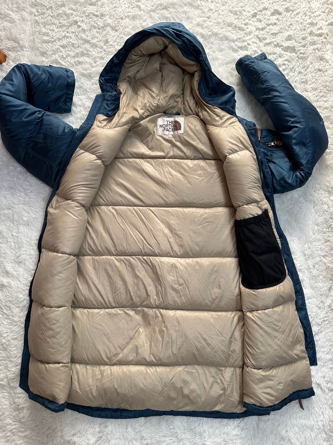 노스페이스 남성 다운 파카 100(L) 블루 상품이미지1