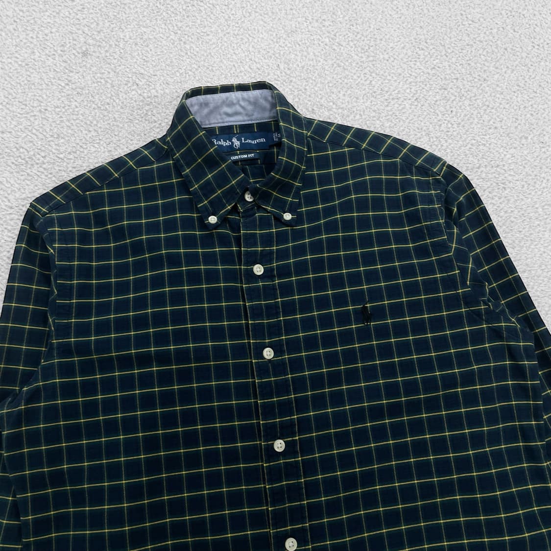 폴로 랄프로렌 포니 로고 체크 셔츠 그린 상품이미지2
