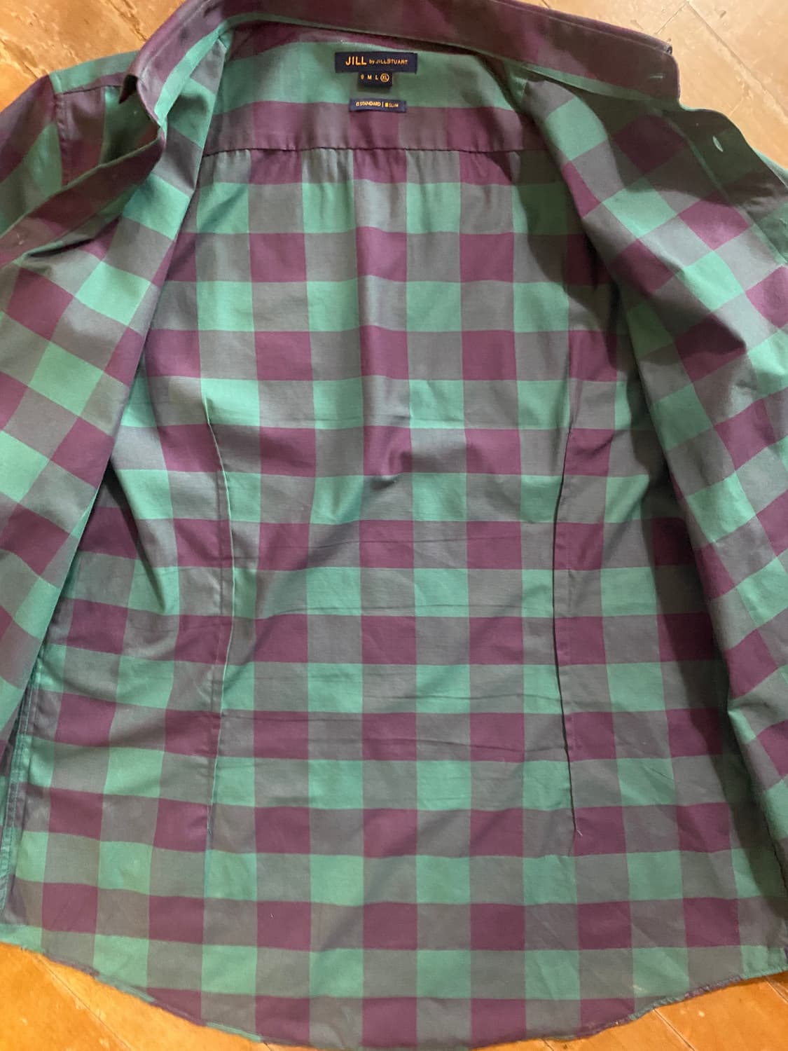 질바이질스튜어트 체크 셔츠 XL (100) 상품이미지4