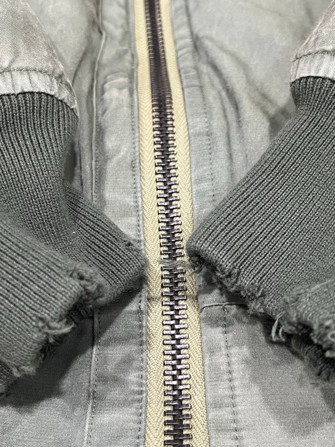 A.presse 빈티지 실크 플라이트 커스텀 자켓 세이지 상품이미지4