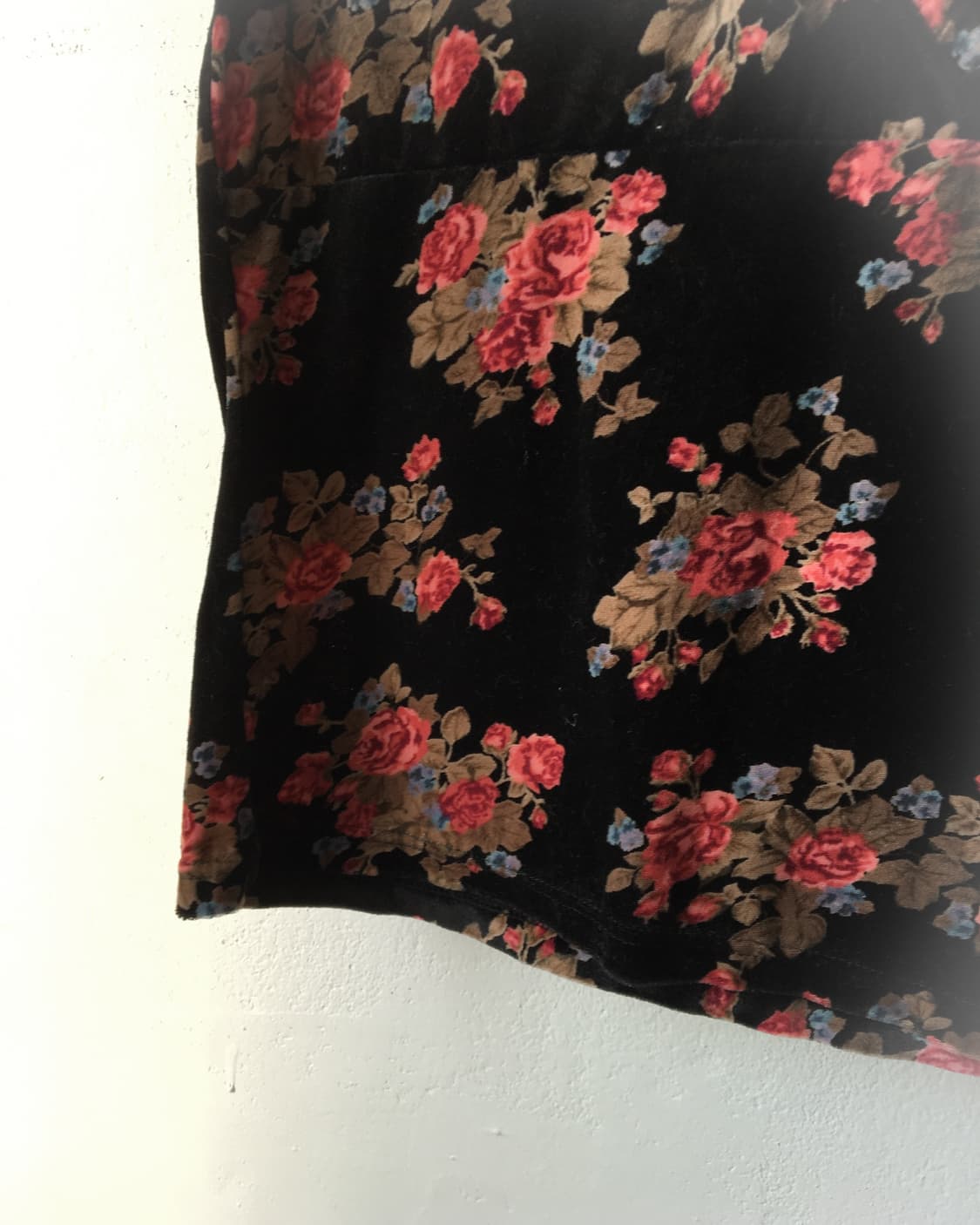 Flower pattern velvet sleeveless 상품이미지3