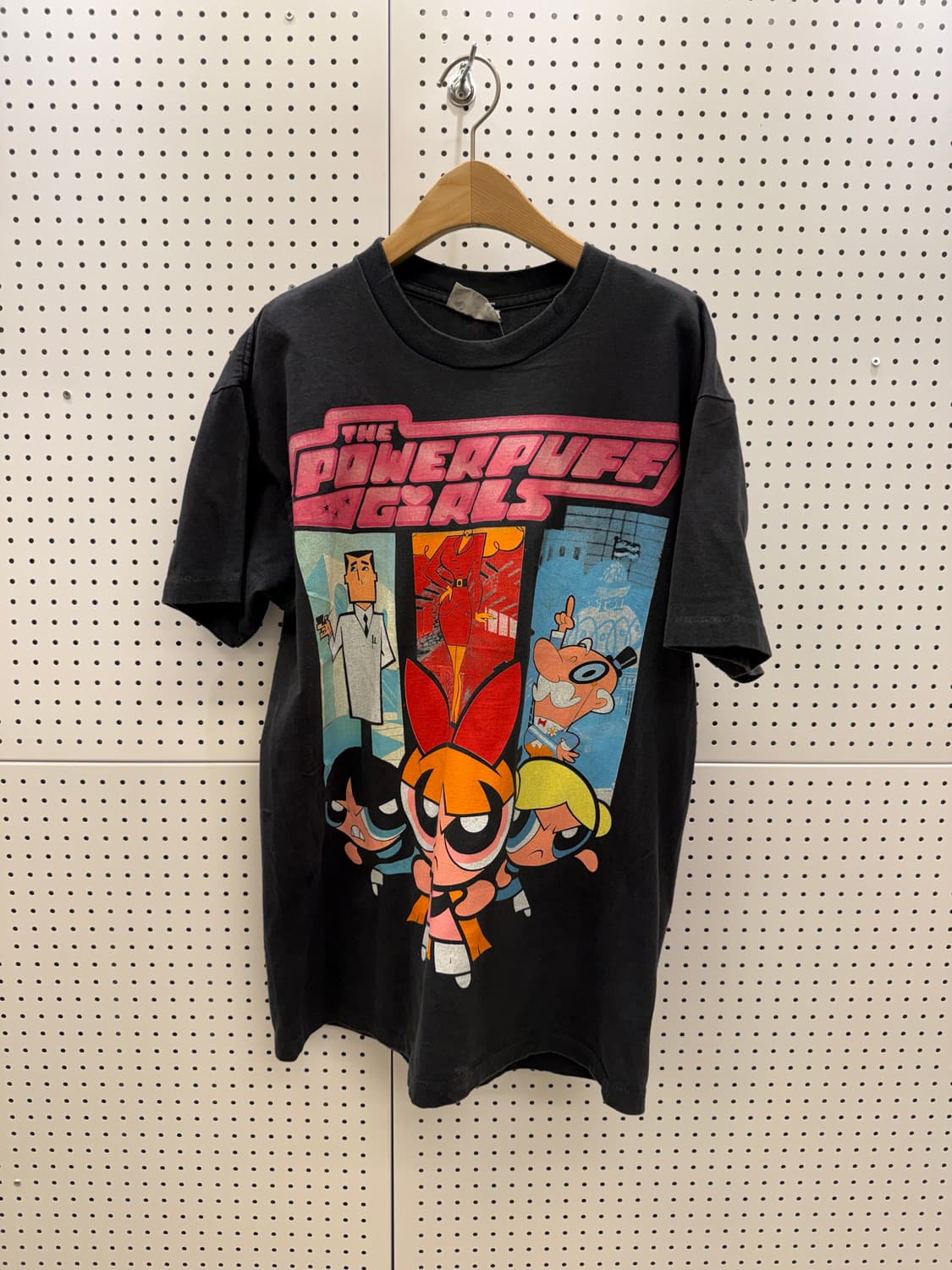 빈티지 카툰 네트워크 파워퍼프걸 프린팅 반팔 티셔츠 U1369 상품이미지2