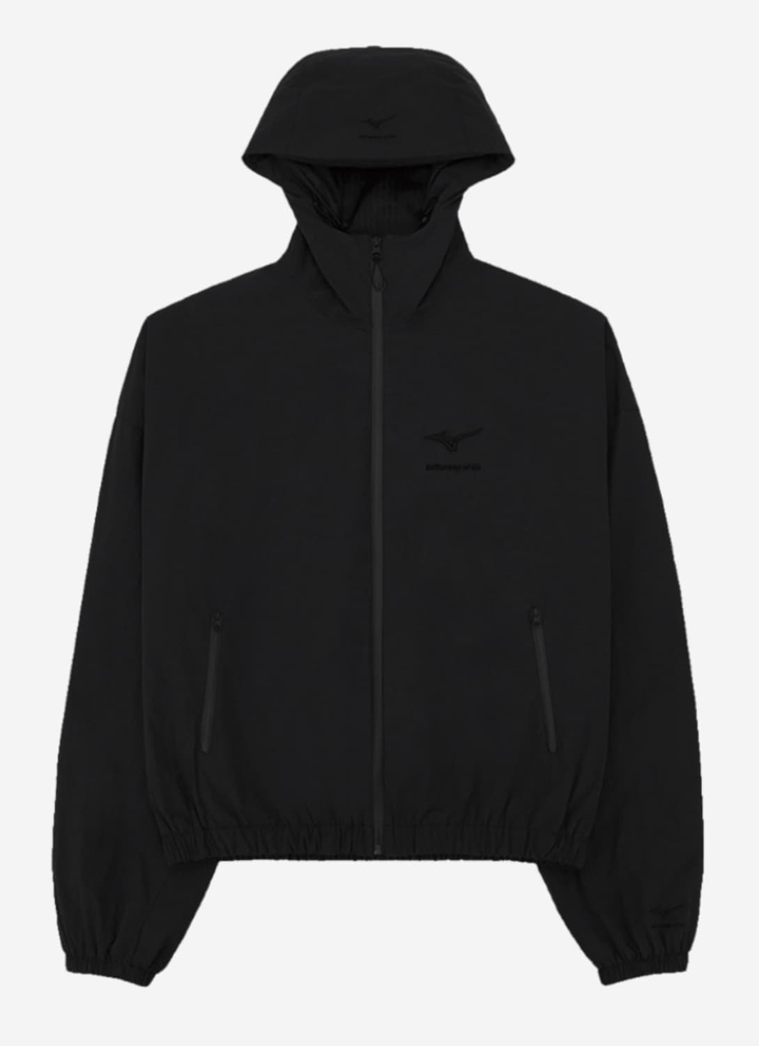 STU X Mizuno 콜라보 바람막이 블랙 M 상품이미지1