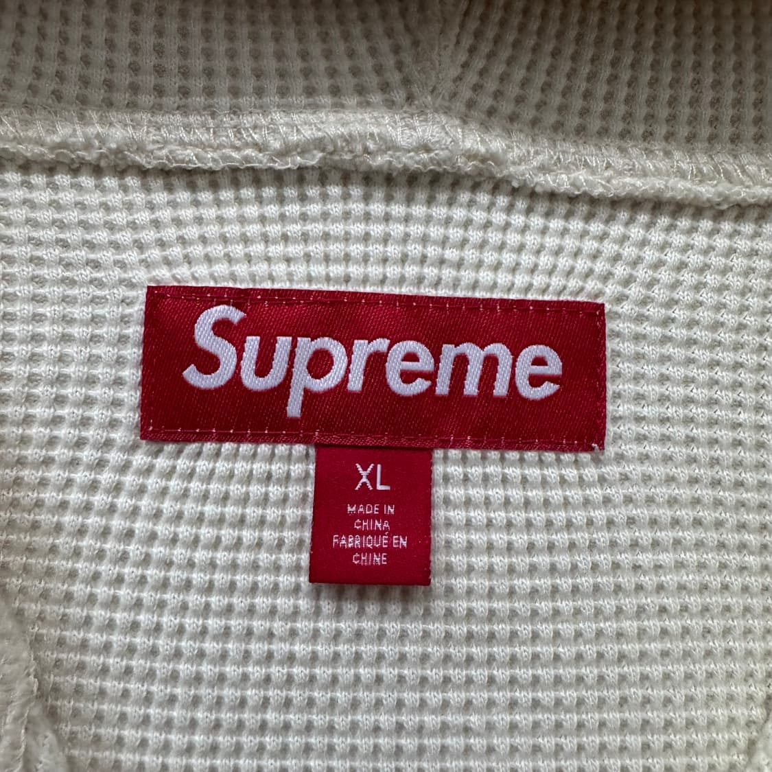 SUPUREME 일본빈티지 와플 후드집업 슈프림 후드집업 XXL 110 상품이미지4