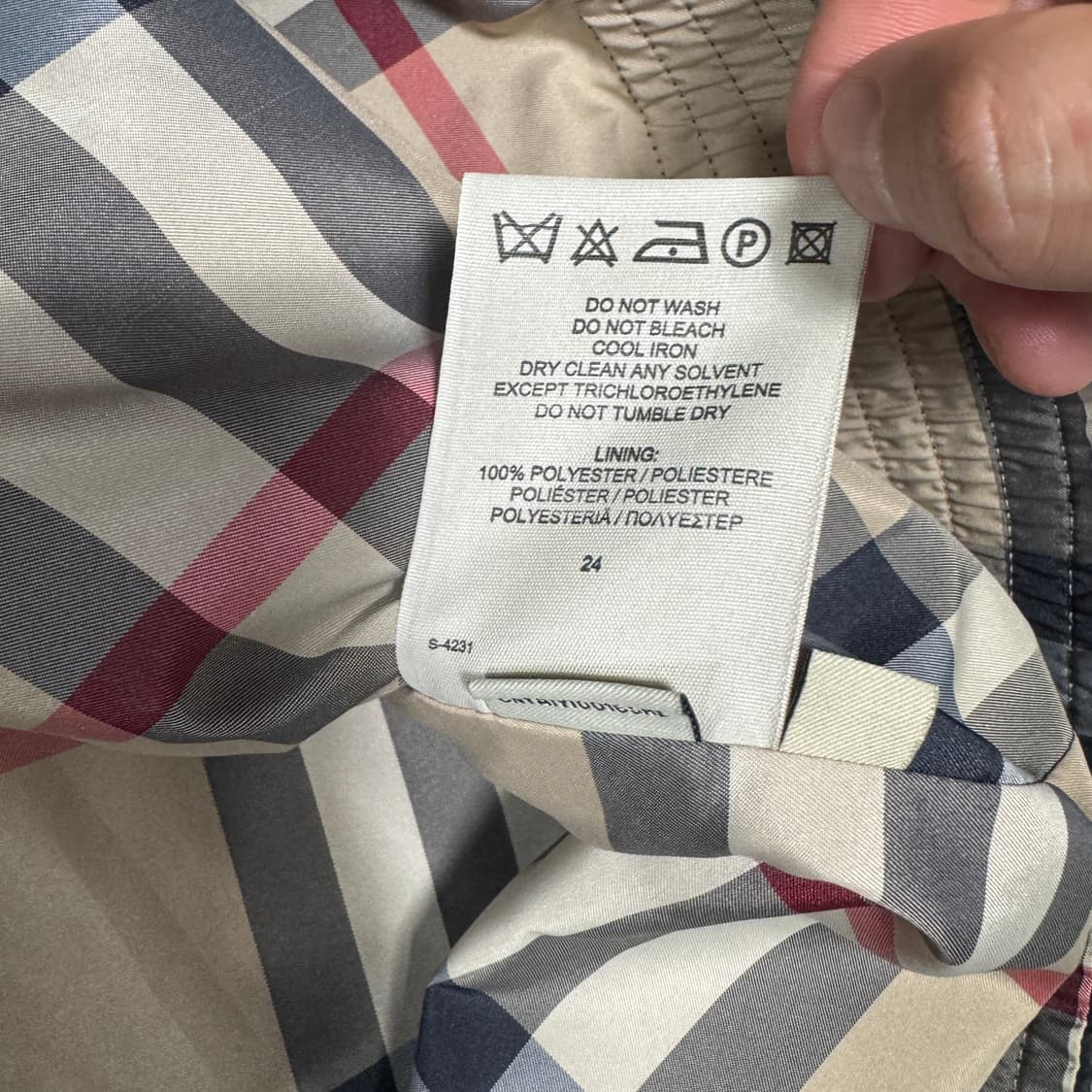 버버리  블루종  자켓 L사이즈  상품이미지5