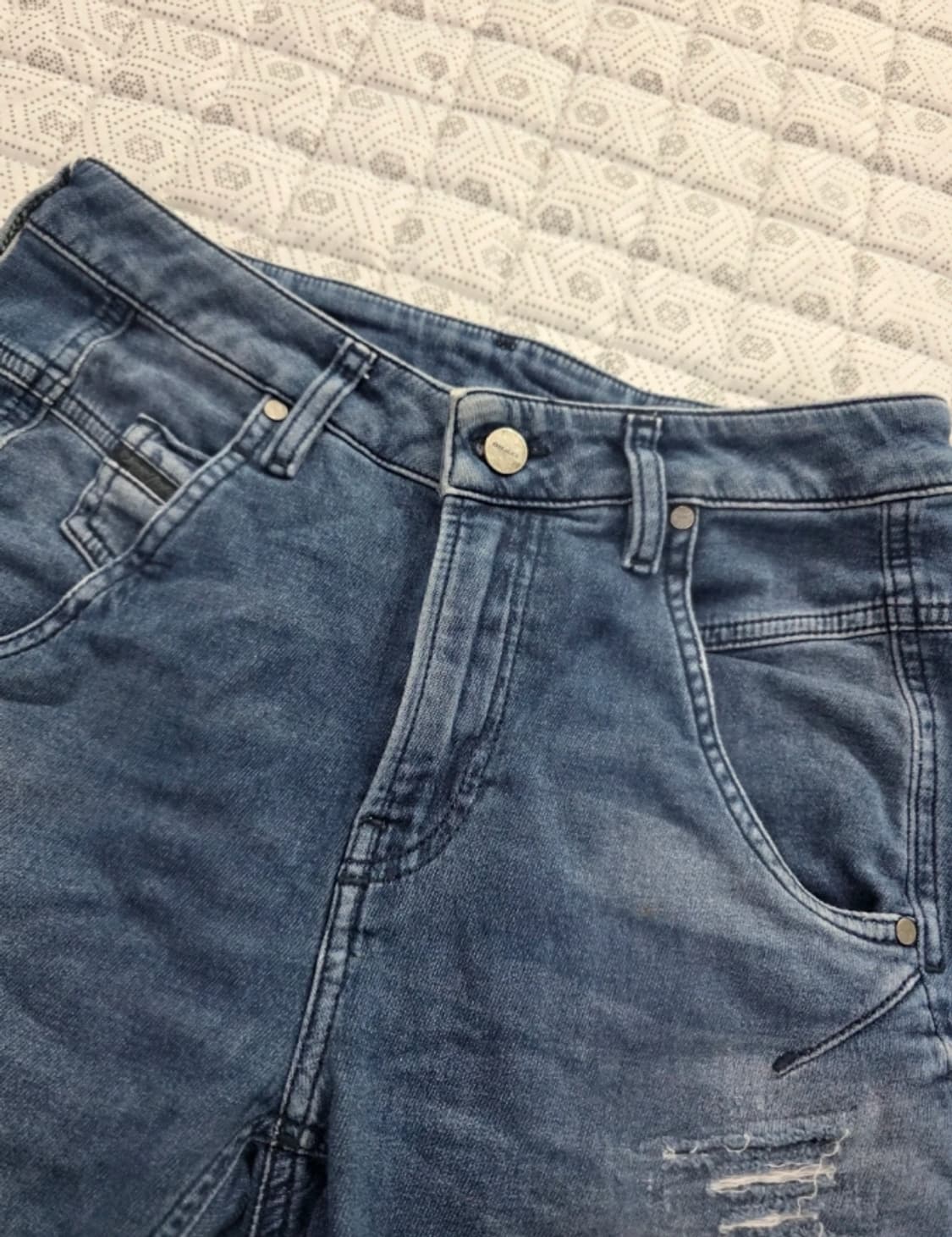 Diesel 디젤 데미지 워싱 여성 데님 W25 상품이미지4