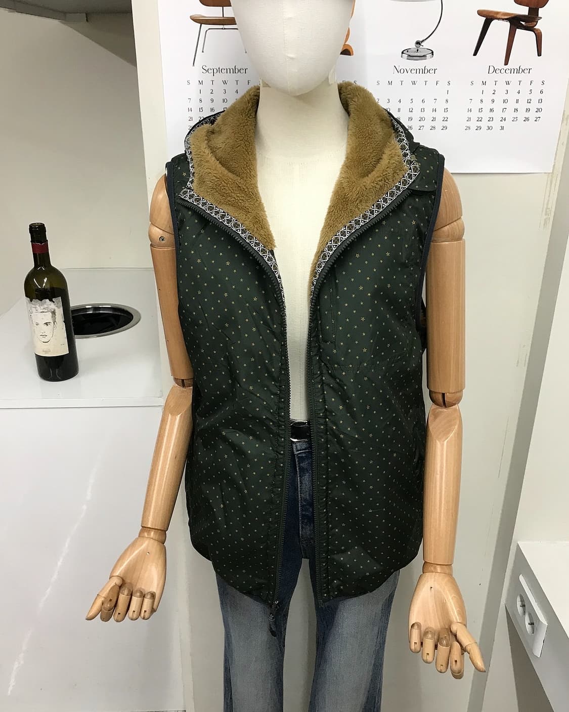 리버시블 후드 플리스 베스트 상품이미지10