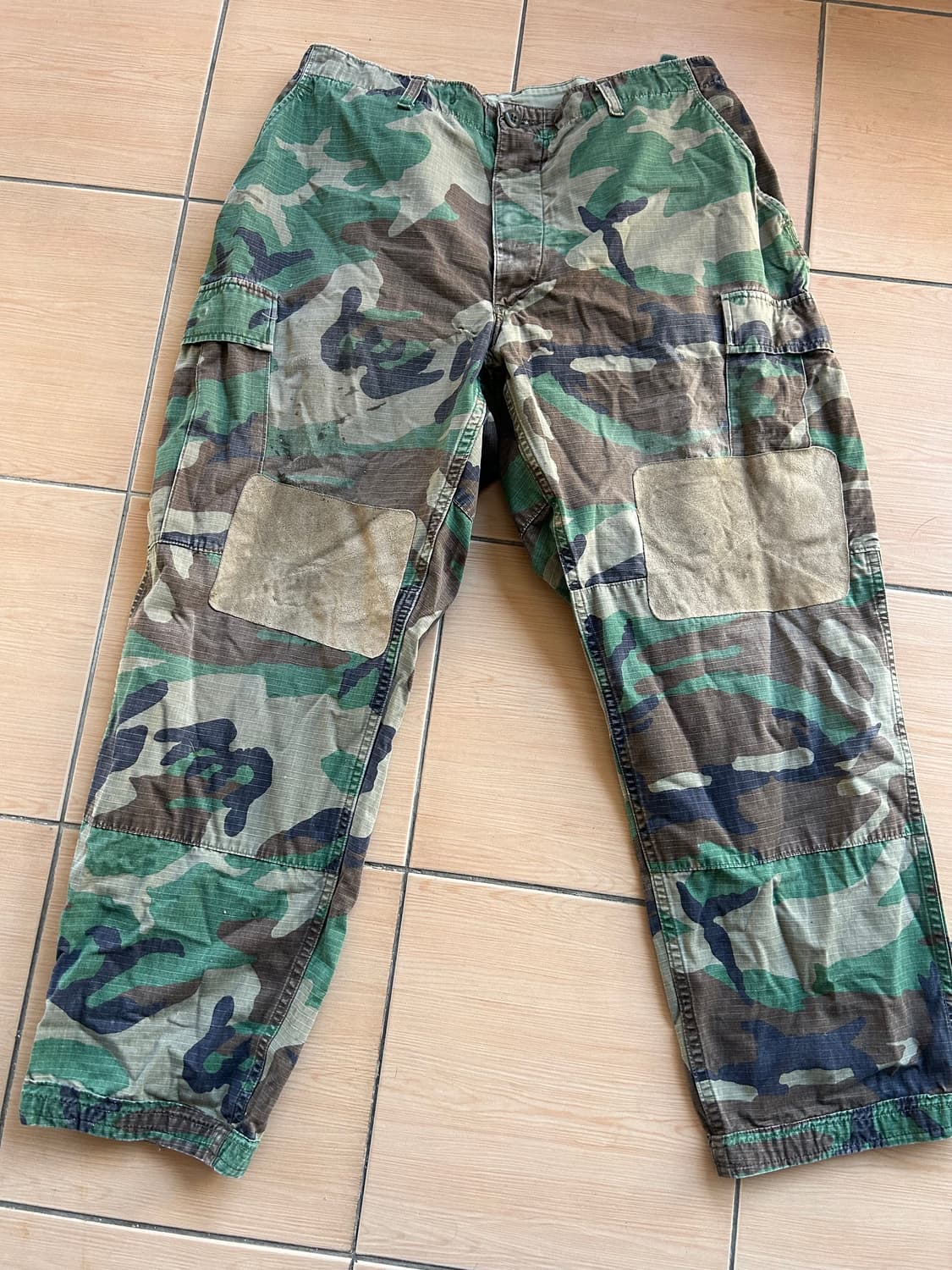 90’s U.S army 리페어 우드랜드BDU팬츠 상품이미지1