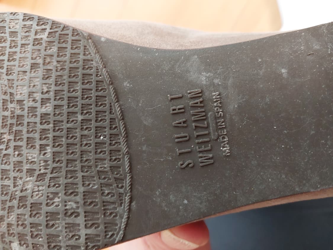 스튜어트 와이츠먼 스웨이드부츠 회색 상품이미지6