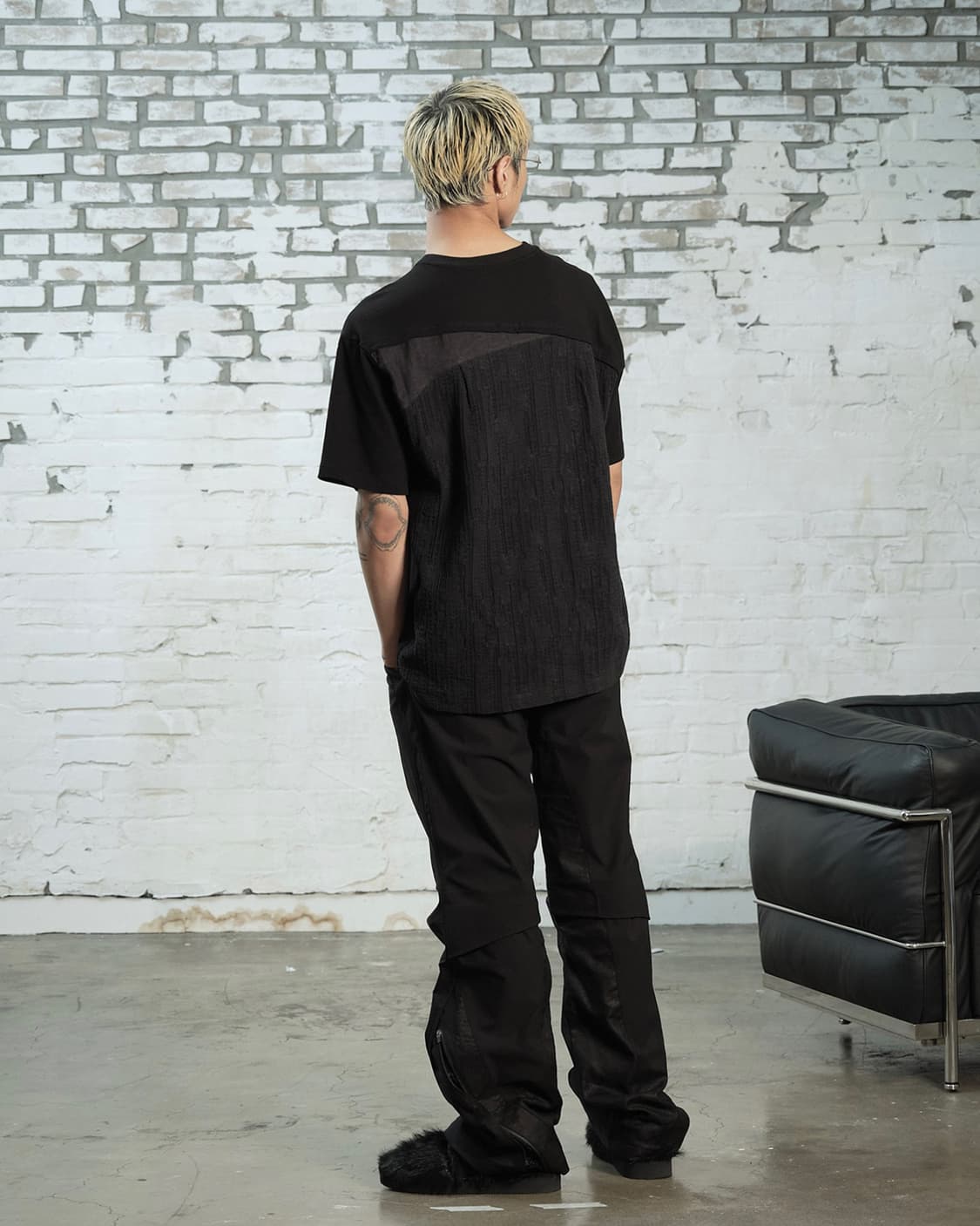 엑슬림 EP.5 01  T-SHIRT BLACK 상품이미지2