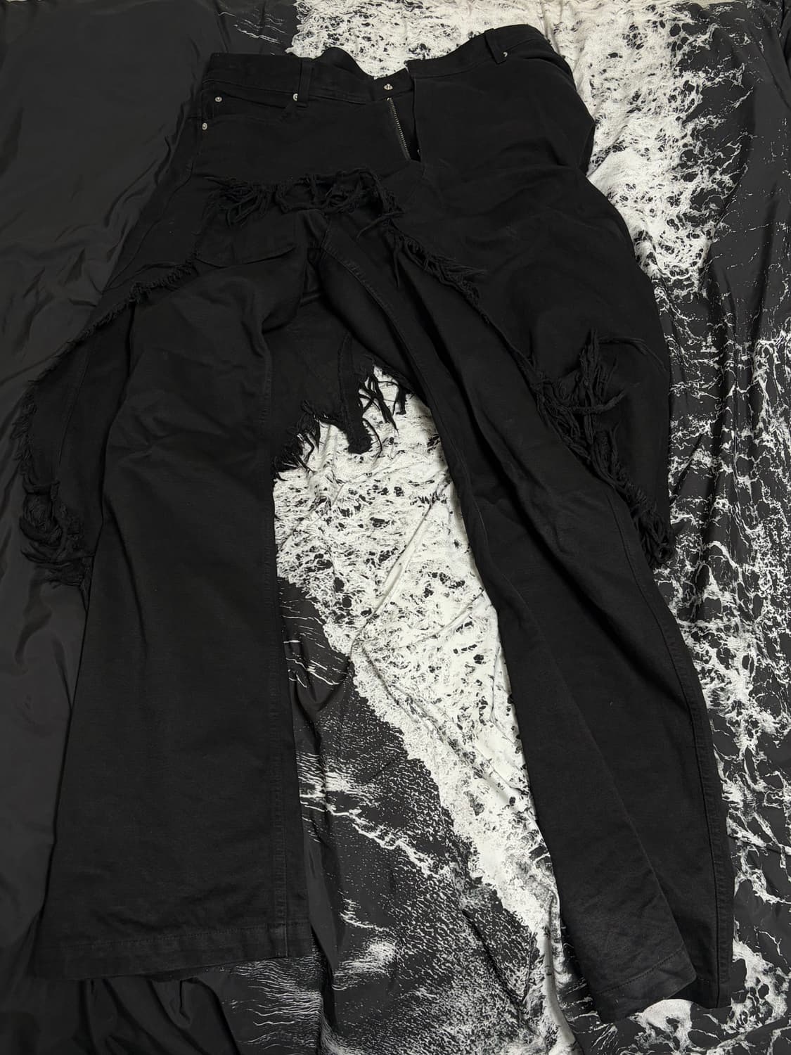 Xl) 컴퓨터 포맷 스커트 트라우져 블랙 상품이미지1