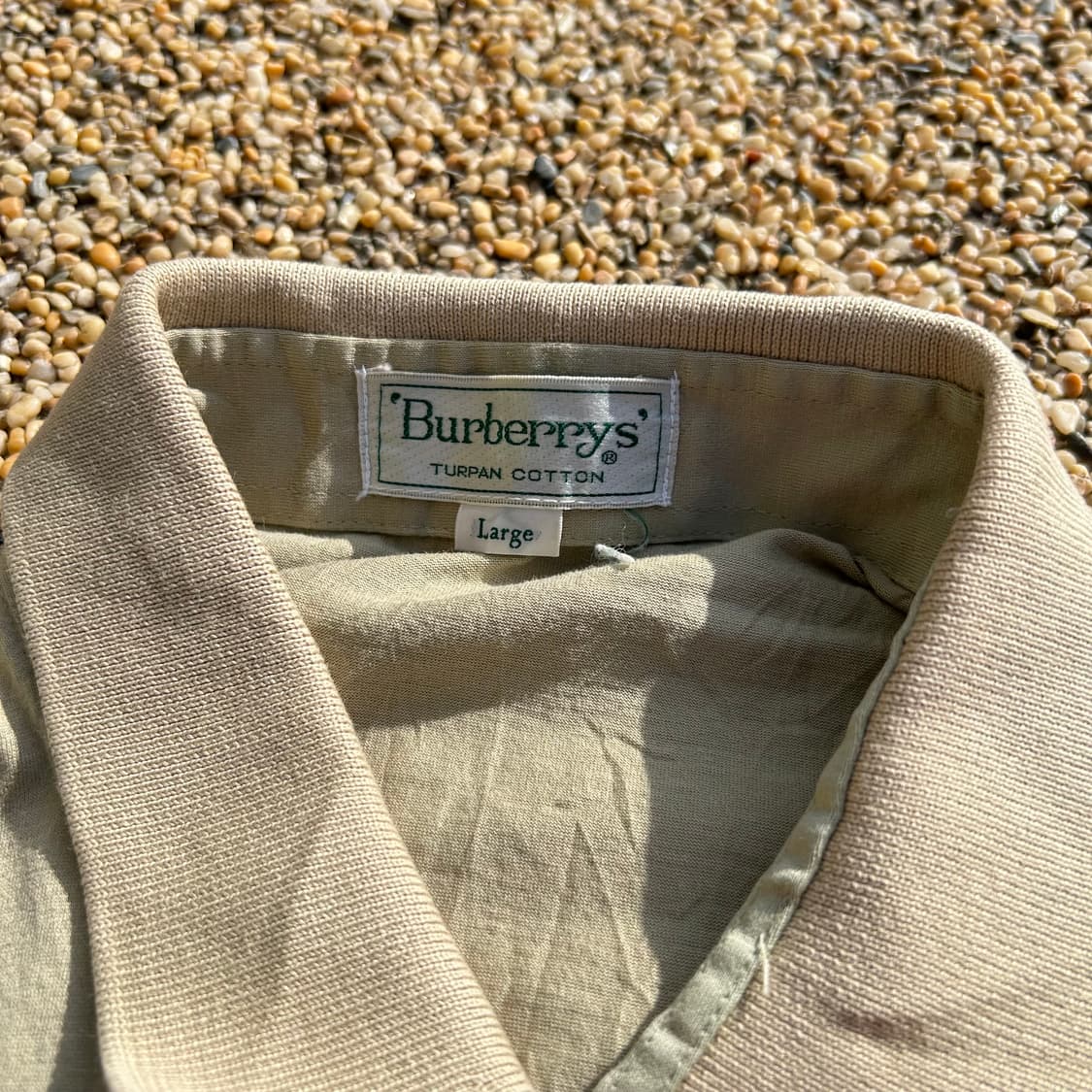 버버리(Burberry) 빈티지 카라넥 반팔티 상품이미지4