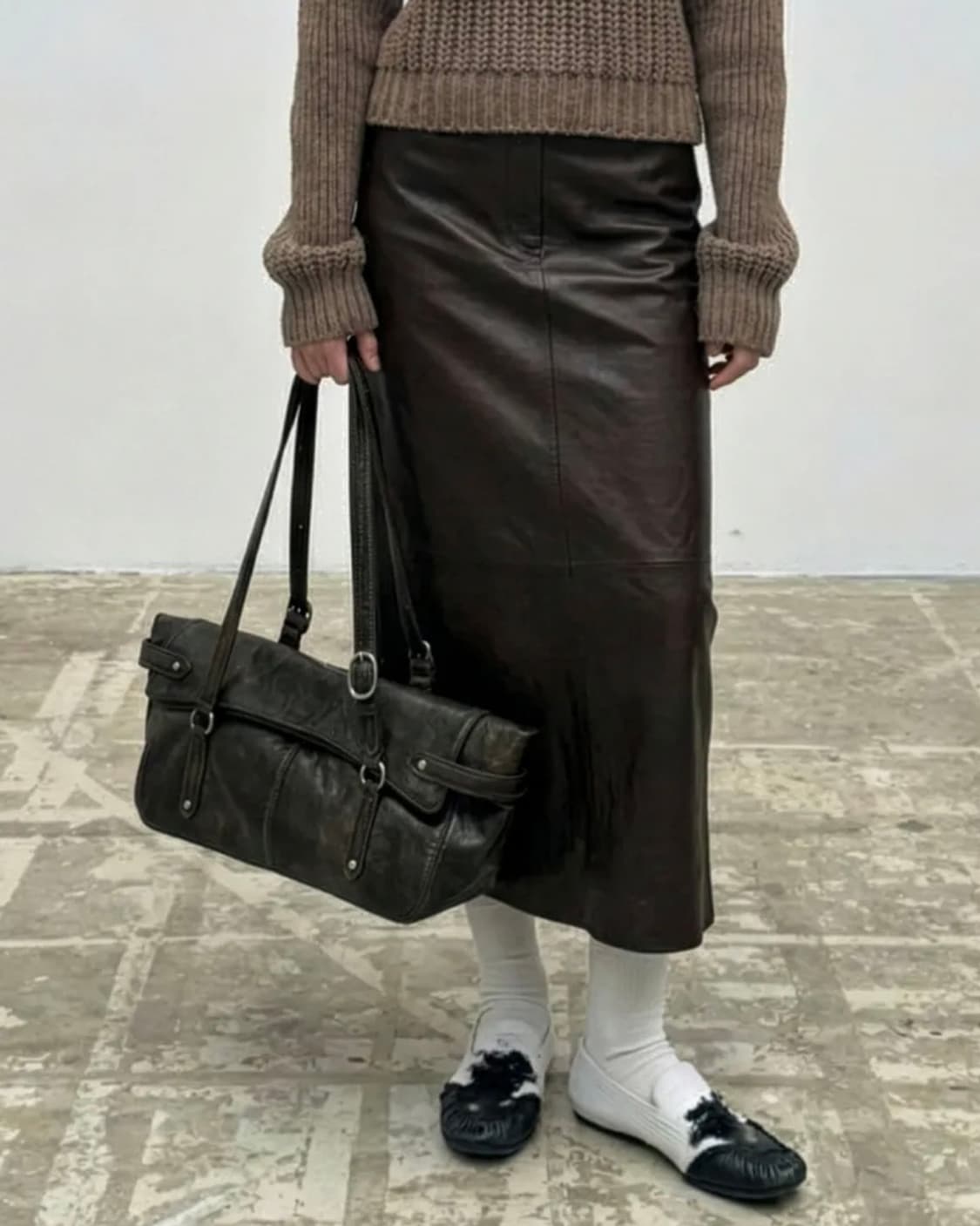 보일테일 프레자 백 빈티지 브라운 상품이미지3